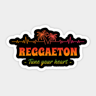 Reggaeton tune your heart Sticker